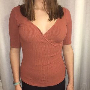 Deep v neck top